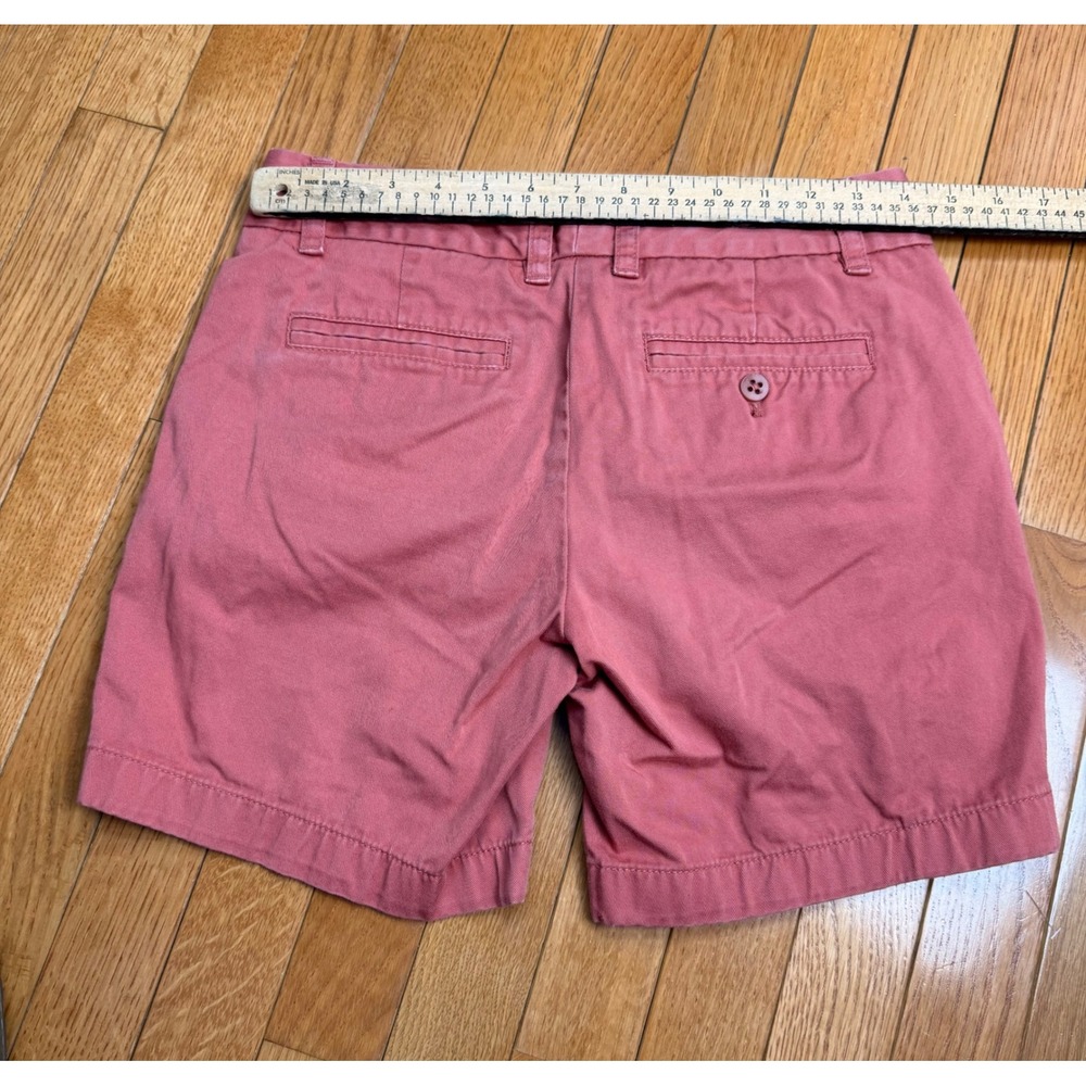 J.Crew Chino Shorts Womens 0 Salmon Pink Weathered Classic Twill Cotton 4 Inseam - Picture 4 of 5